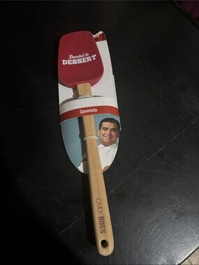 Cake Boss Red 'Devoted to Dessert' Spoonula Silicone Spatula